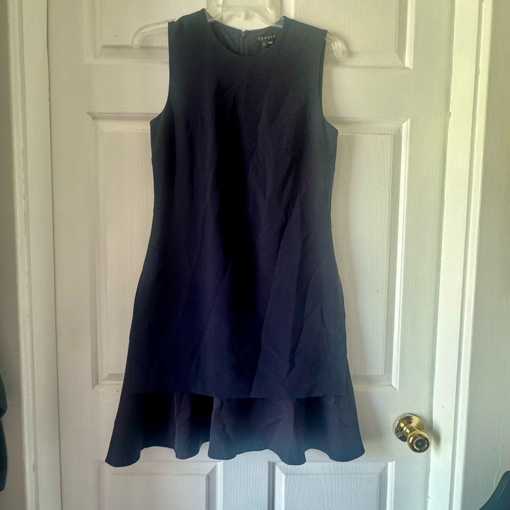 THEORY Malkan Admiral Crepe Sleeveless Sheath Dress - Picture 3 of 9